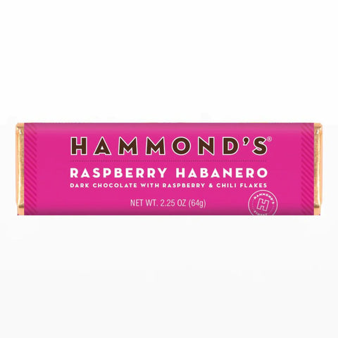 Hammonds Candies Raspberry Habanero Dark Chocolate Bar at The Candy Bar Toronto