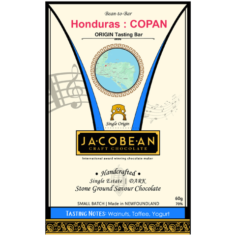 Jacobean Craft Chocolate - Honduras - Copan (DARK - 70%) at The Candy Bar Toronto