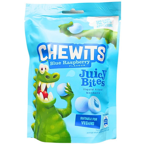 Chewits Juicy Bites Pouch - Blue Raspberry at The Candy Bar Toronto