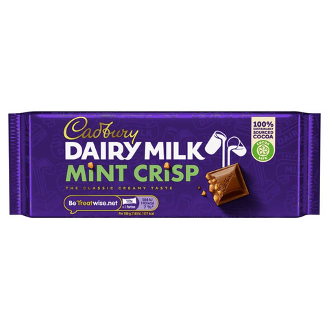 Cadbury Dairy Milk Mint Crisp Bar at The Candy Bar Toronto
