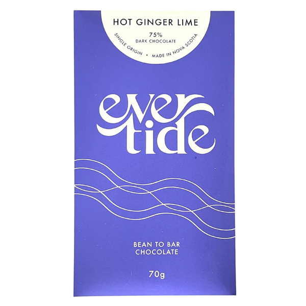 Ever Tide Chocolate - Hot Ginger Lime 75% Dark Chocolate Bar at The Candy Bar Toronto