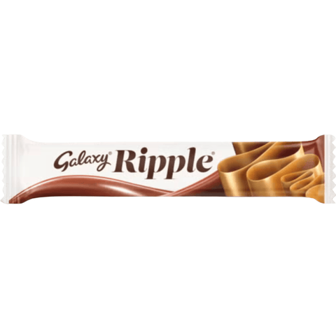 Galaxy Ripple chocolate bar on a white background