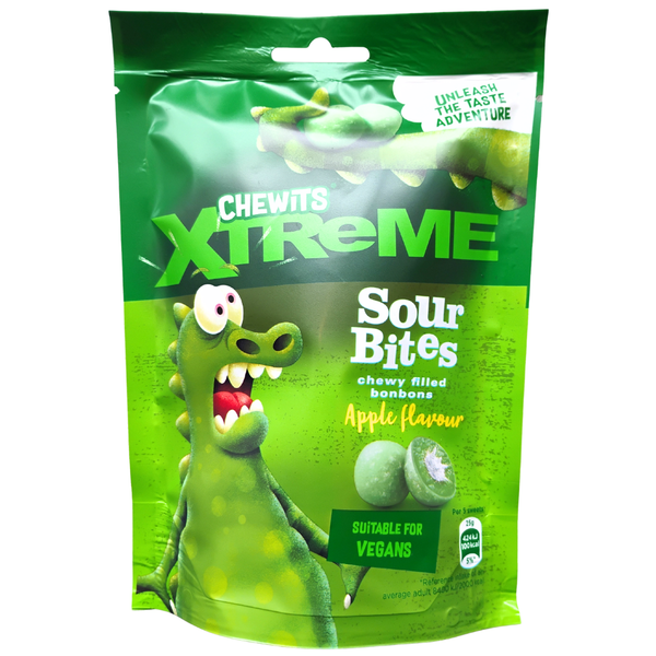 Chewits Extreme Sour Bites Pouch - Apple at The Candy Bar Toronto