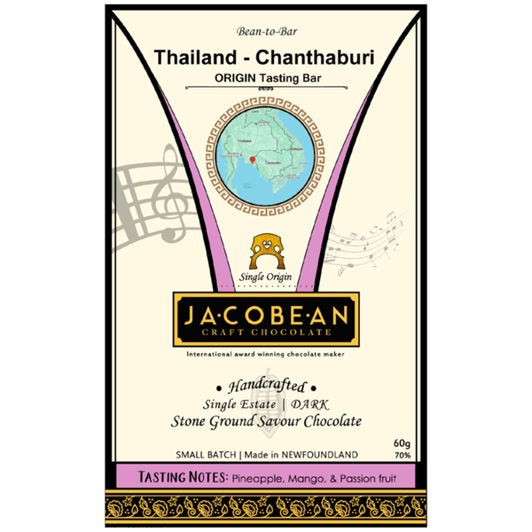 Jacobean Craft Chocolate - Thailand - Chanthaburi (DARK - 70%) at The Candy Bar Toronto