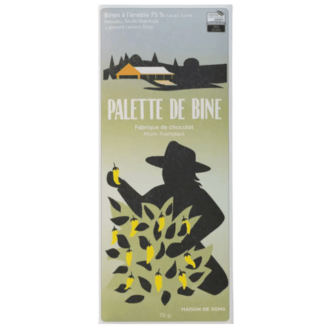 Palette de Bine Vanuatu pepper + Maple 75% smoked cocoa at The Candy Bar Toronto