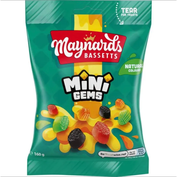 Maynards Bassetts Mini Gems Pouch at The Candy Bar Toronto