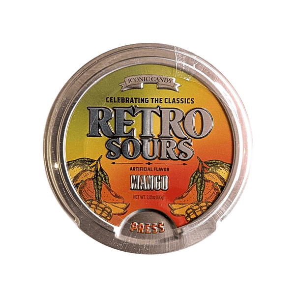 Retro Sours Tin - Mango at The Candy Bar