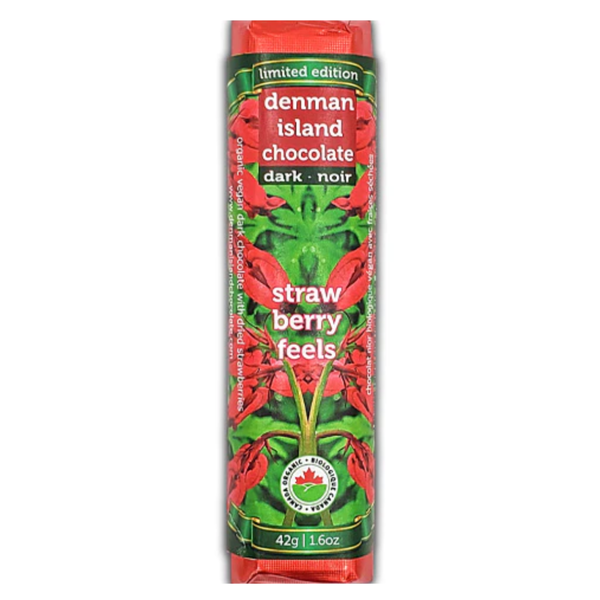 Denman Island Chocolate strawberry feels - limited edition bar at The Candy Bar Toronto