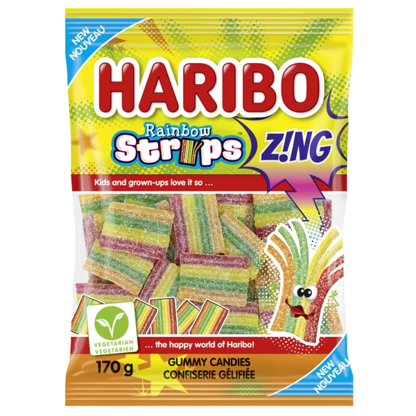 Haribo Z!NG Rainbow Strips at The Candy Bar Toronto