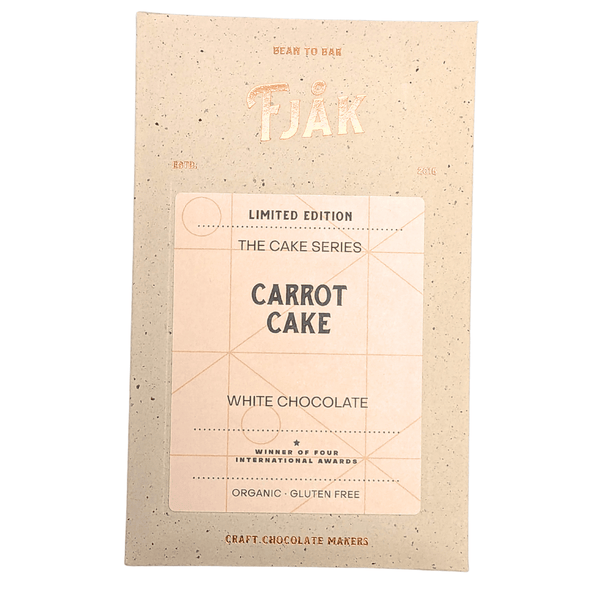 Fjåk Chocolate Carrot Cake White Chocolate Bar at The Candy Bar Toronto