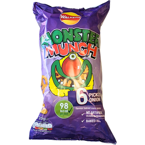 Walkers Monster Munch Pickled Onion - 6 Pack at The Candy Bar Toronto