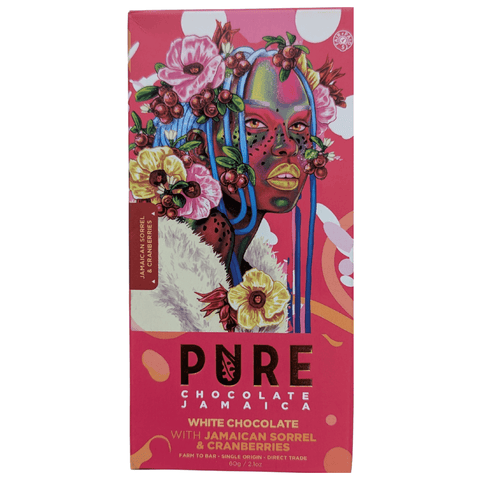 Pure Chocolate Jamaica - White Chocolate with Jamaican Sorrel & Cranberries at The Candy Bar Toronto