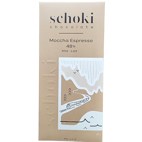 Schoki Chocolate -  Espresso Mocha 48% Milk Chocolate Bar at The Candy Bar Toronto