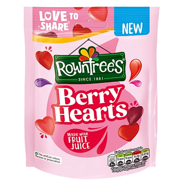 Rowntree's Berry Hearts Pouch at The Candy Bar Toronto