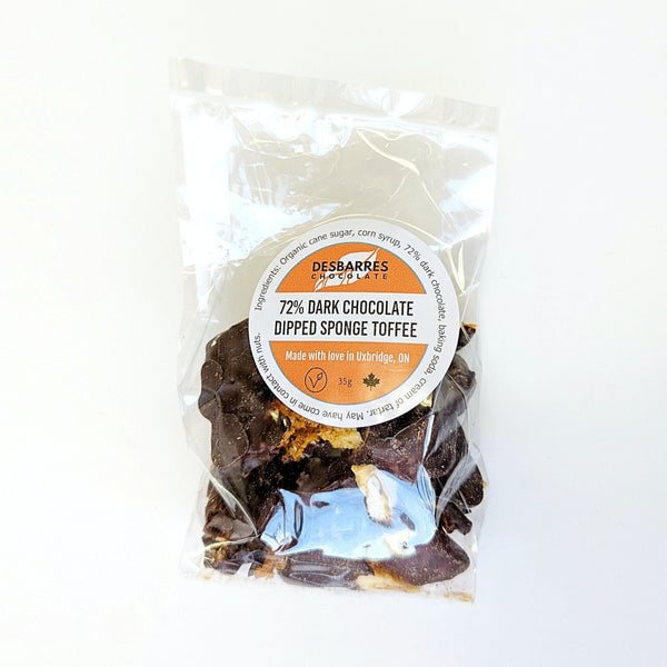 DeBarres 72% Dark Sponge Toffee at The Candy Bar Toronto