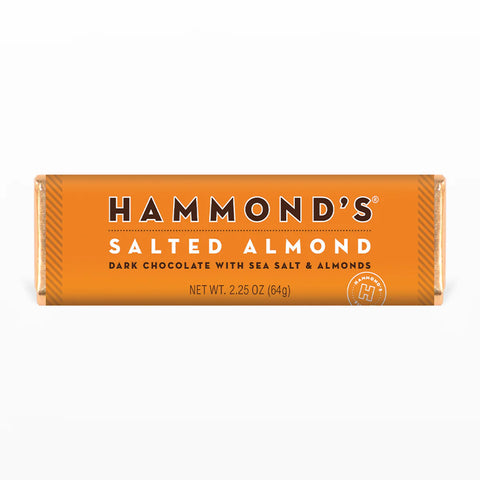Hammonds Candies Salted Almond Dark Chocolate Bar.webp at The Candy Bar Toronto