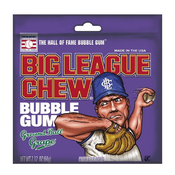 Big League Chew Gum Outta Here Original Ground Ball Grape at The Candy Bar Toronto