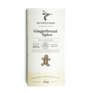 Hummingbird Chocolate - Gingerbread Spice 60% Milk Chocolate Bar