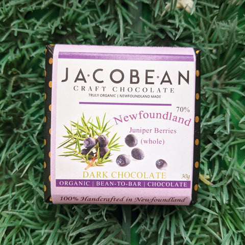 Jacobean Craft Chocolate Newfoundland Juniper Berries at The Candy Bar Toronto