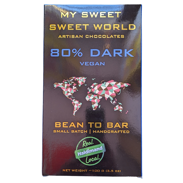 My Sweet Sweet World 80% Dark Chocolate Bar at The Candy Bar Toronto