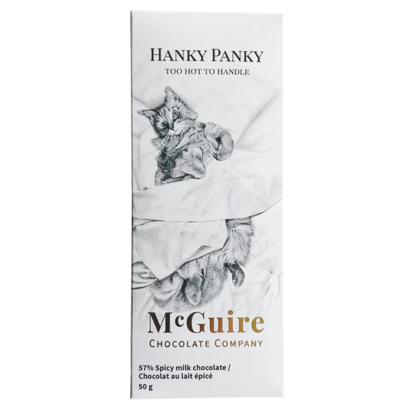 McGuire Chocolate Company - Hanky Panky 57% Spicy Milk Chocolate Bar at The Candy Bar Toronto