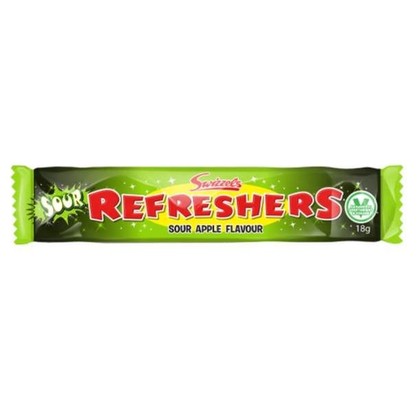 Swizzels Refreshers Chew Bar Sour Apple at The Candy Bar Toronto