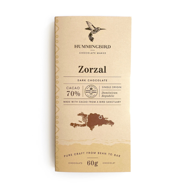 Hummingbird Chocolate Zoral 70% at the Candy Bar Toronto