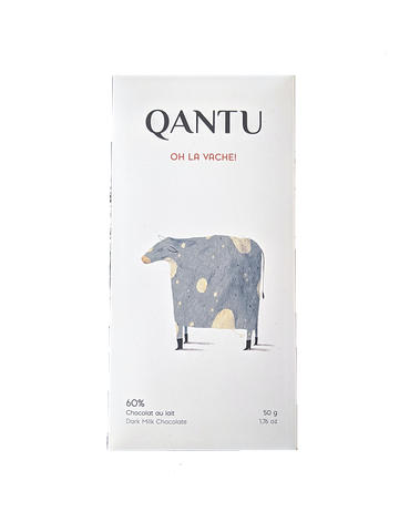 Qantu Oh la vache! Dark Milk 60% Cacao - Piura at The Candy Bar Toronto