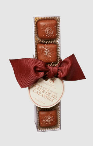 Saxon Chocolates Milk Chocolate Fleur de Sel Caramels Box at The Candy Bar