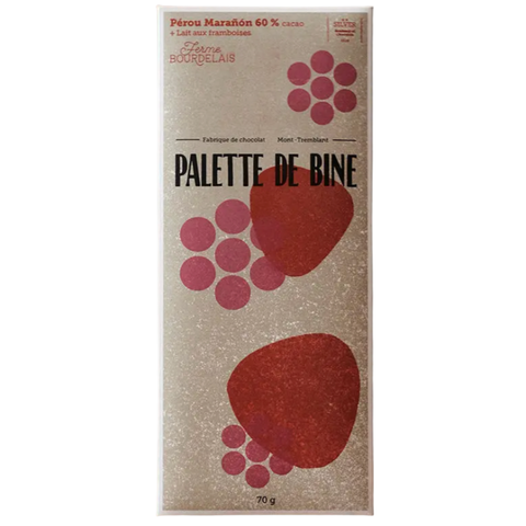 Palette de Bine Peru Marañón 60% Cacao Quebec Rasberry Milk at The Candy Bar Toronto