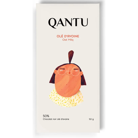Qantu - Olé d'avoine 50% Chocolate Bar  at The Candy Bar Toronto