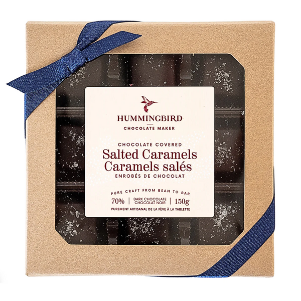 Hummingbird Chocolate Maker Chocolate Covered Salted Caramels Box at The Candy Bar Toronto