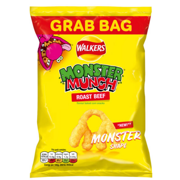 Walkers Monster Munch Roast Beef Crisps at The Candy Bar Toronto