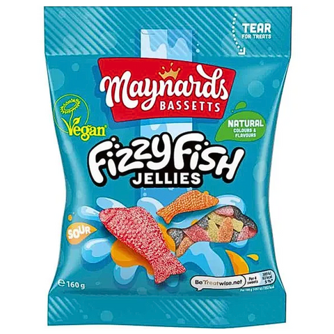 Maynards Bassetts Fizzy Fish Jellies Pouch at The Candy Bar Toronto